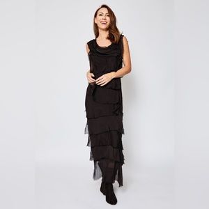 Italian Silk Layered Maxi Dress